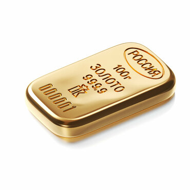 Золото в мерных слитках (100 г)